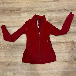 Red Lululemon zip up